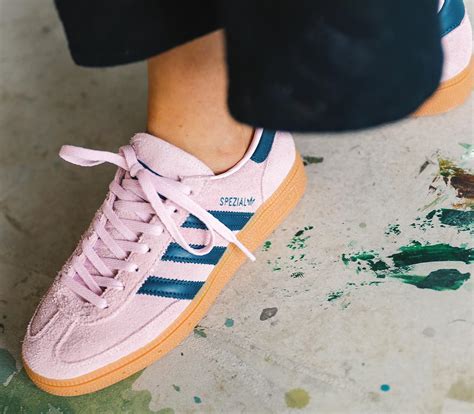 Adidas pink handball trainers